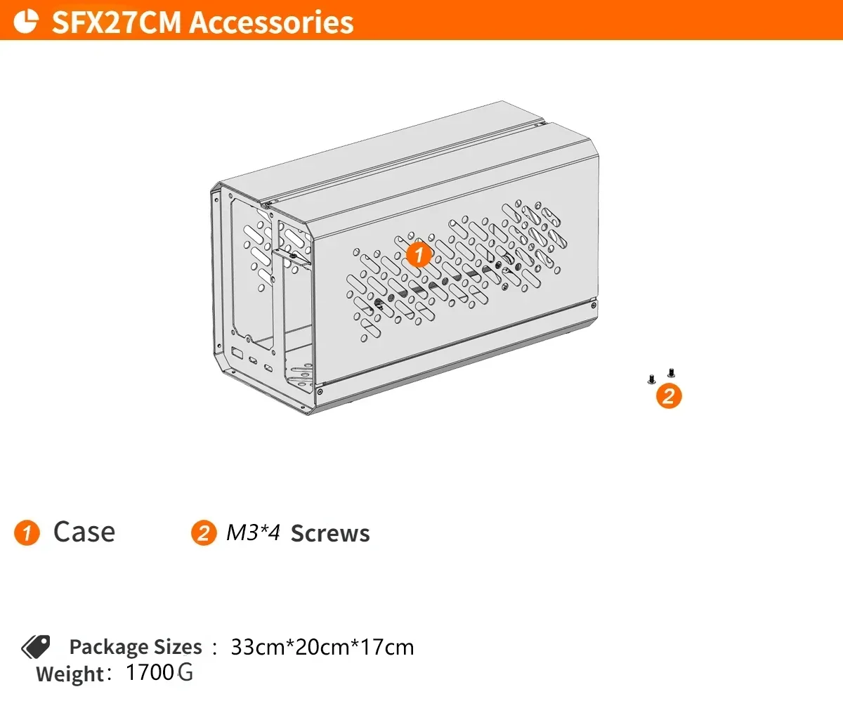 Metal Frame Case Chassis For T - External Gpu Dock Pcie 4.0 Oculink ulasan dan harga