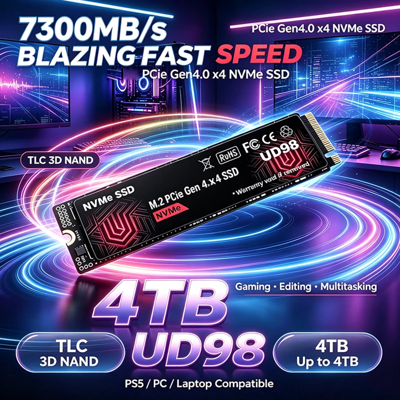 2026 New Original UD98 M.2 NVM - M.2 Nvme 4Tb Pcie 4.0 Ssd ulasan dan harga