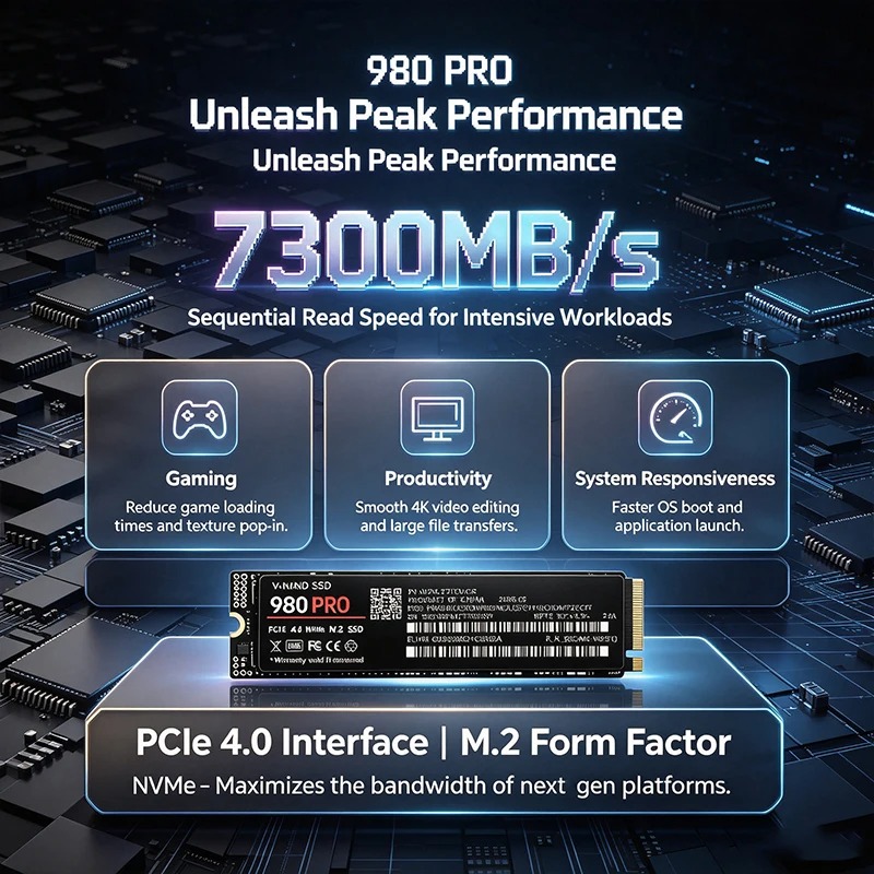 980 PRO High-Speed PCIe 4.0 x4 - M.2 Nvme 4Tb Pcie 4.0 Ssd ulasan dan harga