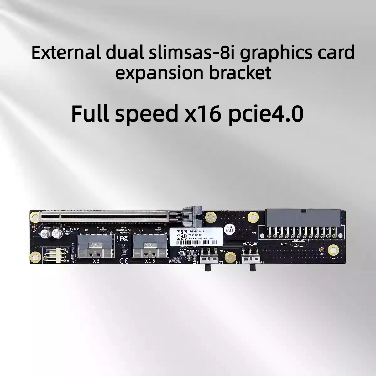 Dual SlimSAS 8i Oculink Graphi - External Gpu Dock Pcie 4.0 Oculink ulasan dan harga