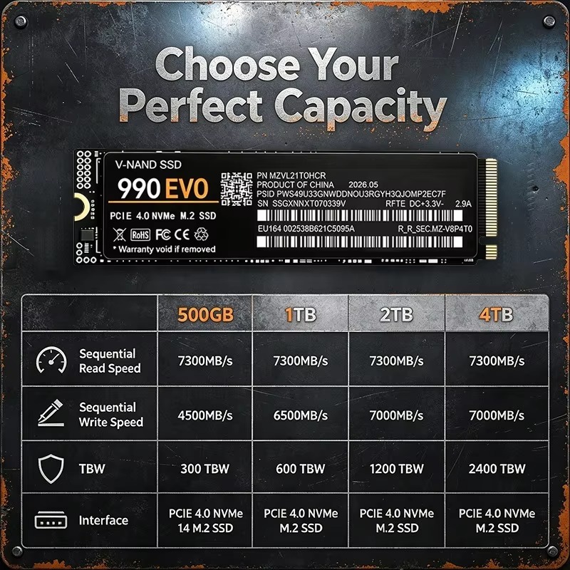 990 EVO M.2 2280 NVMe PCIe 4.0 - M.2 Nvme 4Tb Pcie 4.0 Ssd ulasan dan harga